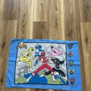 Vintage mighty morphin Power Rangers pillow case